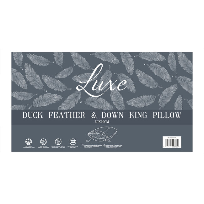 Luxe Duck Feather & Down King Pillow