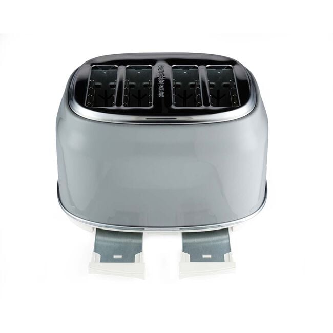 SALTER RETRO GREY CURVED BODY 4 Slice Toaster