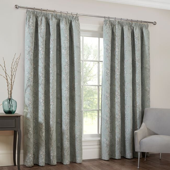 PENCIL PLEAT JESS SAGE 66X54 Curtains 