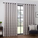 BLACKOUT & THERMAL GRAPHIC GEO GREY  66x54 Curtain