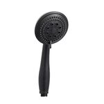 De Vielle 5 Function Black Jet Shower Head 25.8cm