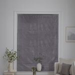 BLACKOUT & THERMAL TEXTURED SLATE 90X140cm Roman Blind