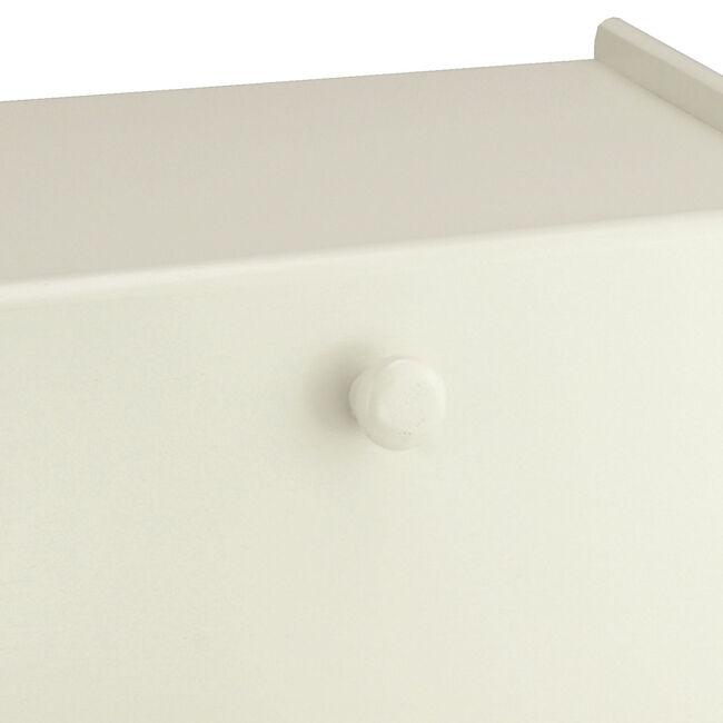 Apollo Rubberwood Drop Front Bread Bin - Cream
