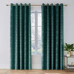 CATHERINE LANSFIELD ART DECO PEARL TEAL 66X72 Curtains