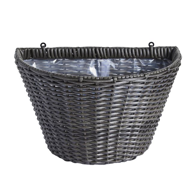 WICKER Wall Basket Grey