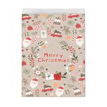 Scandi Christmas Kraft Paper Treat Bags