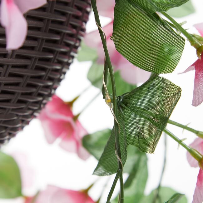 Floral Solar Hanging Basket