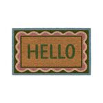 My Mat Scallop Coir Door Mat 45cm x 75cm