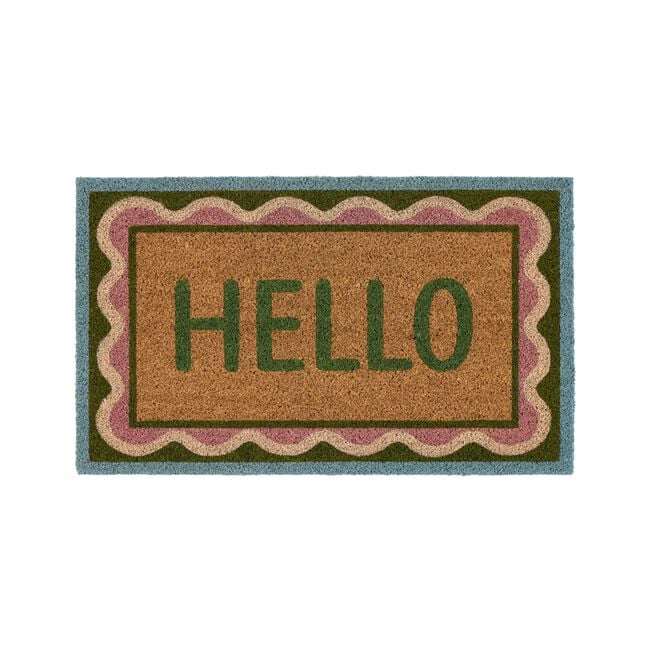 My Mat Scallop Coir Door Mat 45cm x 75cm