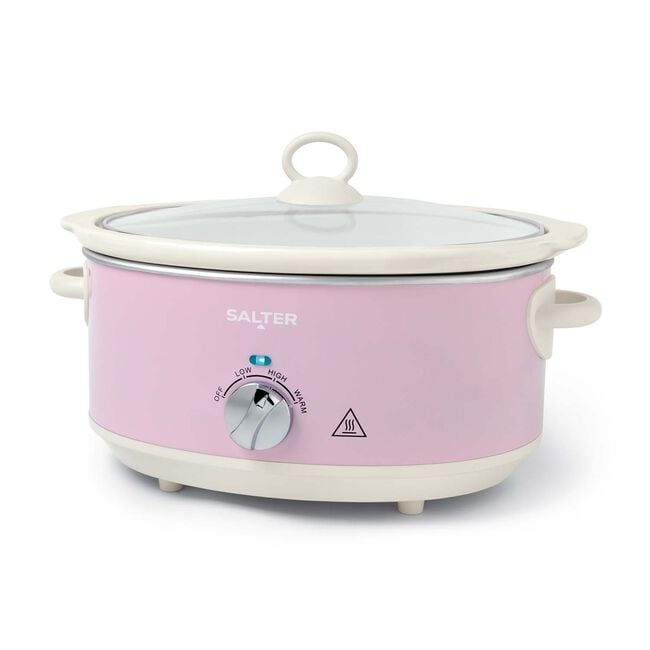SALTER RETRO PINK 6.5L Slow Cooker