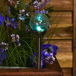 Crackle Ball Post Solar Light