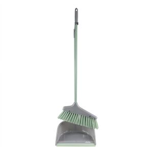 JVL Long Handle Dust Pan & Brush