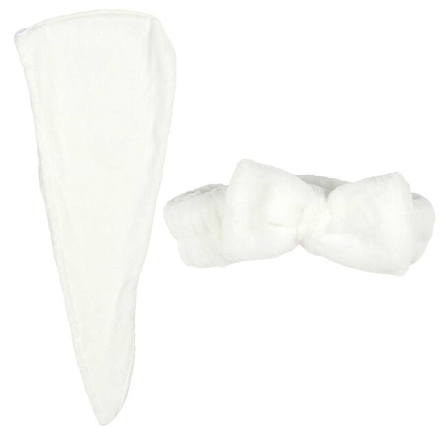Cosmetic Club Hair Towel & Hairband Set