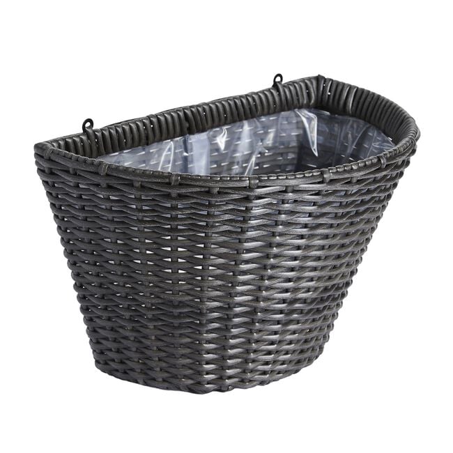 WICKER Wall Basket Grey