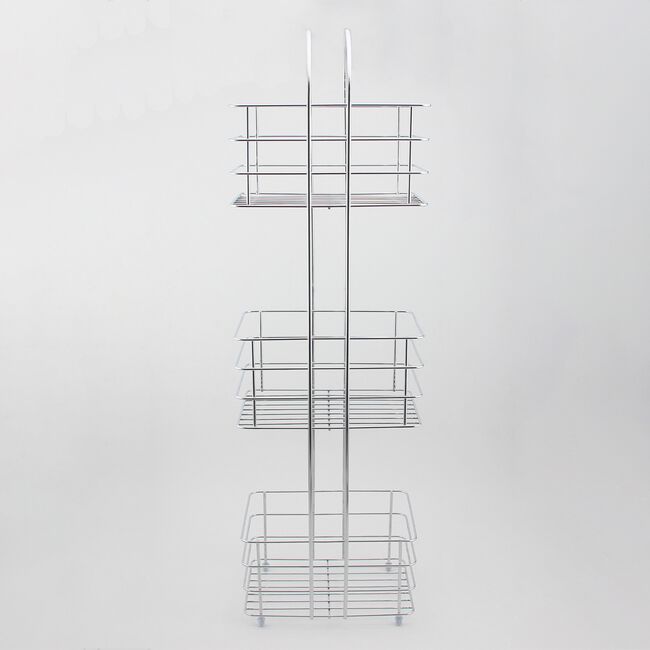 CAUSEWAY BAY THREE TIER Chrome Free standing Caddy