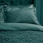 CATHERINE LANSFIELD ART DECO PEARL TEAL 50x75cm Pillowshams