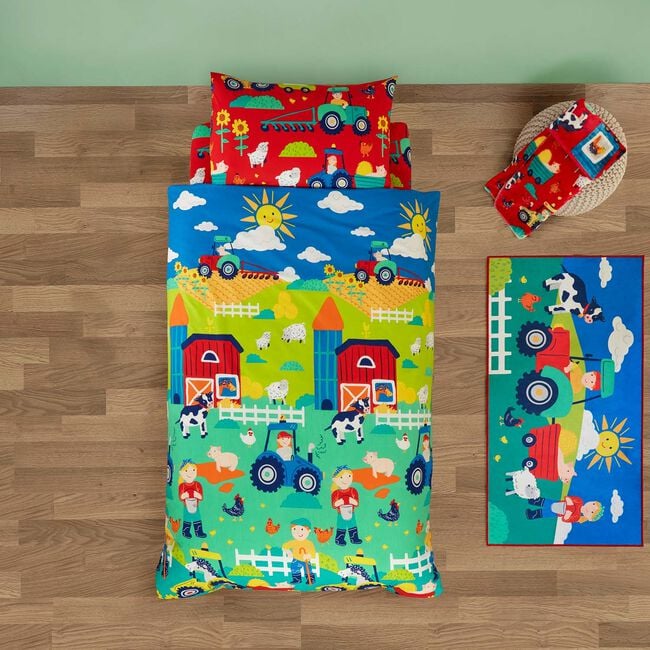 JUNIOR BED DUVET COVER Sunny Daze Farm