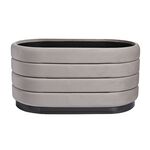 Oval Velvet Ottoman - Large