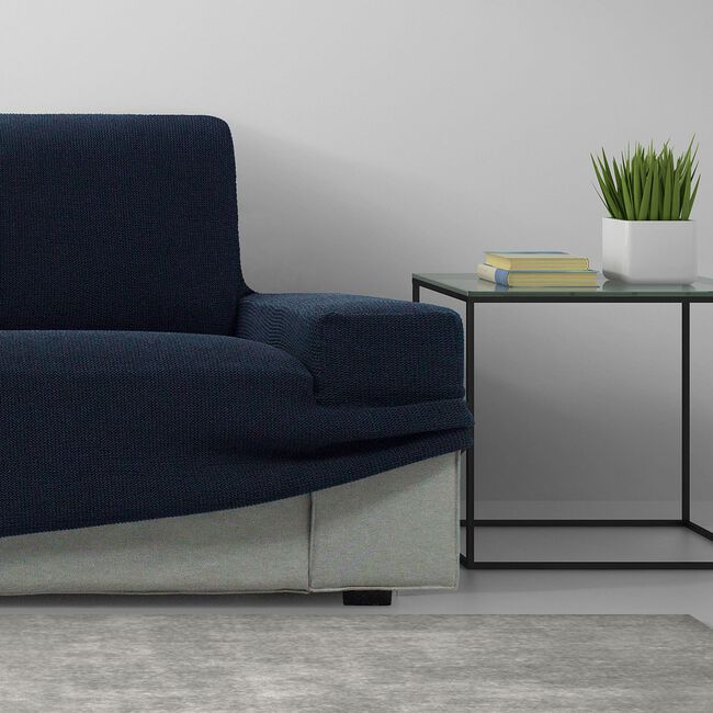 TWO WAY SUPER STRETCH NAVY 2 Seater Sofa Cover