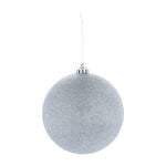 3 PACK 12Cm SILVER Baubles