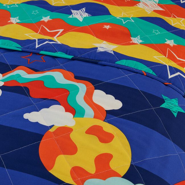 Groovy Space Bedspread 200cm x 220cm - Multi