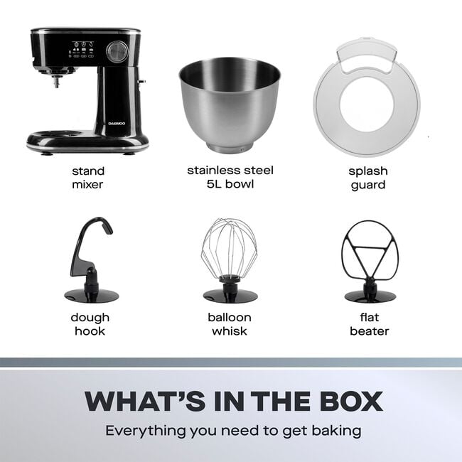 Daewoo 1000W Stand Mixer With 5L Bowl