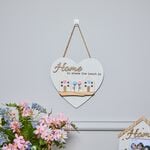 Home Wooden Heart Plaque