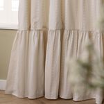 BIRDIE STRIPE OAT/MILK PENCIL PLEAT 168X229 Curtain