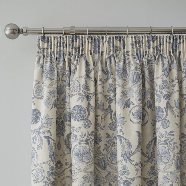 Dreams & Drapes Averie Blue 66 x 54 Curtain 
