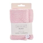 NICOLE DAY WAFFLE PINK Hair Turban