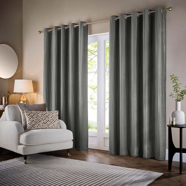 PAOLETTI CORINTHIAN GREY 66X54 Curtain