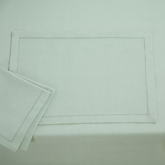 Dobby Stitch Duck Egg 2PK Placemat