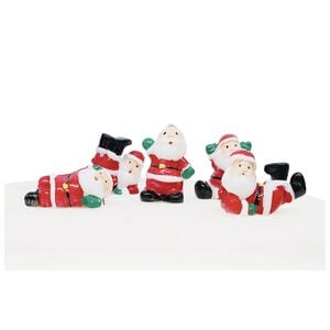 Fun Santa Cake Picks 5 Pack