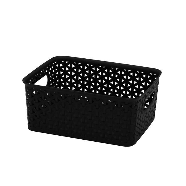 Geometric Storage Basket 4L - Black
