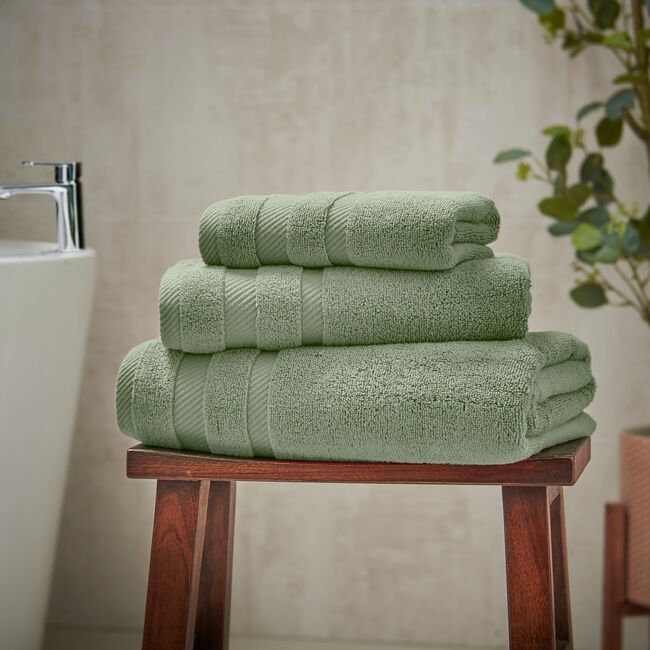 450GSM ZERO TWIST MOSS GREEN 50x90 Hand Towel