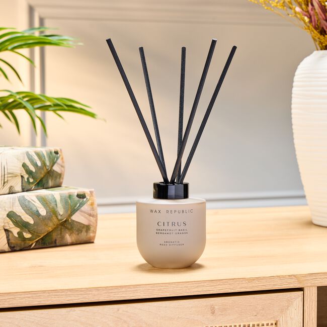 Wax Republic Citrus Grapefruit Basil Reed Diffuser