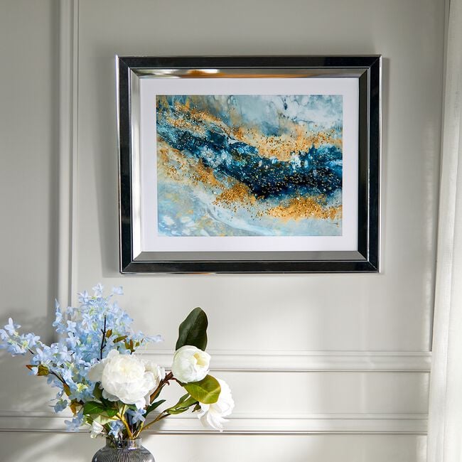 Coastal Breeze Jewelled Wall Art - 49cm x 59cm