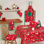 Santa's Workshop PVC Table Cloth 160cm x 230cm 