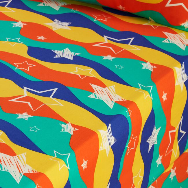 GROOVY SPACE Double Fitted Sheet