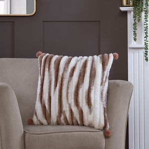 FAUX FUR OMBRE MOCHA 45x45 Cushion