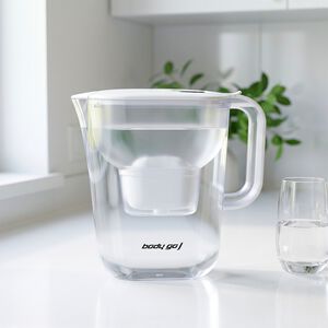 Body Go White 2.4L Water Jug with LCD Indicator