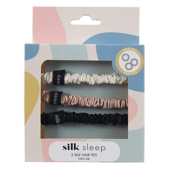 Silk Hair Ties - 3 Pack