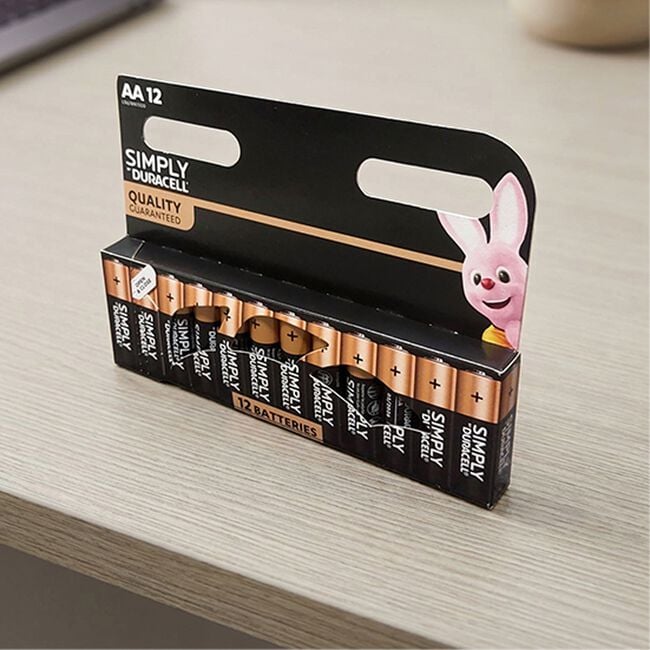 Duracell Simply AA Batteries 12 Pack