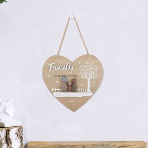 Family Wooden Heart Wall Plaque