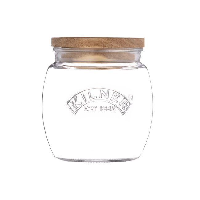 KILNER UNIVERSAL 0.85L Storage Jar with Acacia Lid