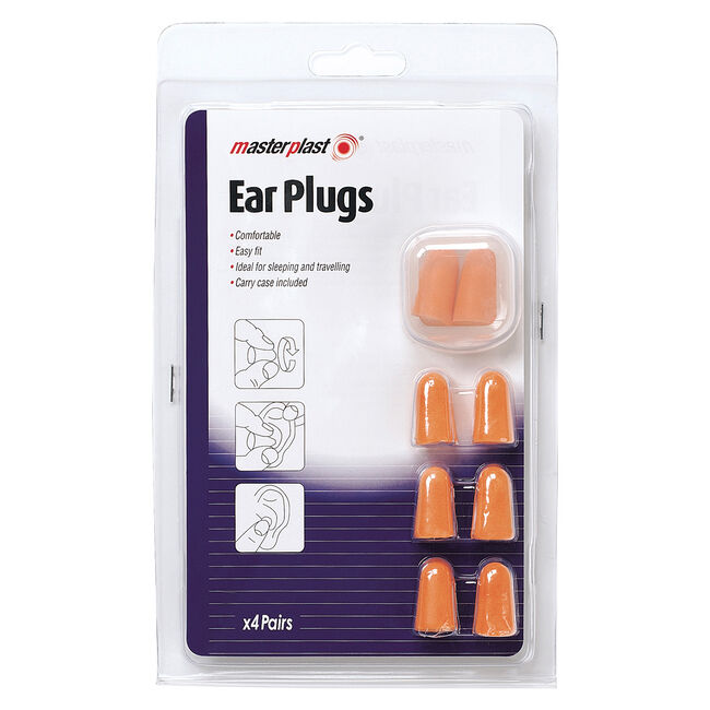 Ear Plugs With Holder 4 Pack