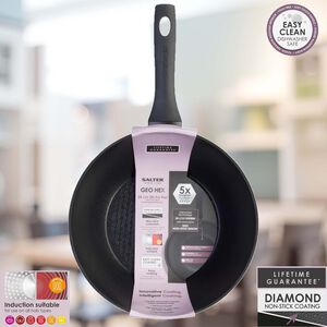 Salter Geo Hex 28cm Stirfry Pan