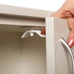Adhesive Cupboard/Drawer Double-Latches 2Pk