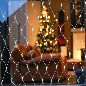 180 Bright LED Chaser Net Lights White