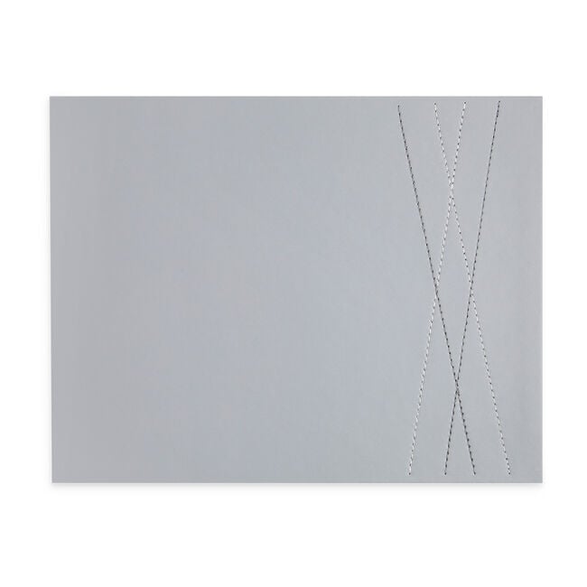 Reversible Leather Diamond Placemats 4 Pack - Grey